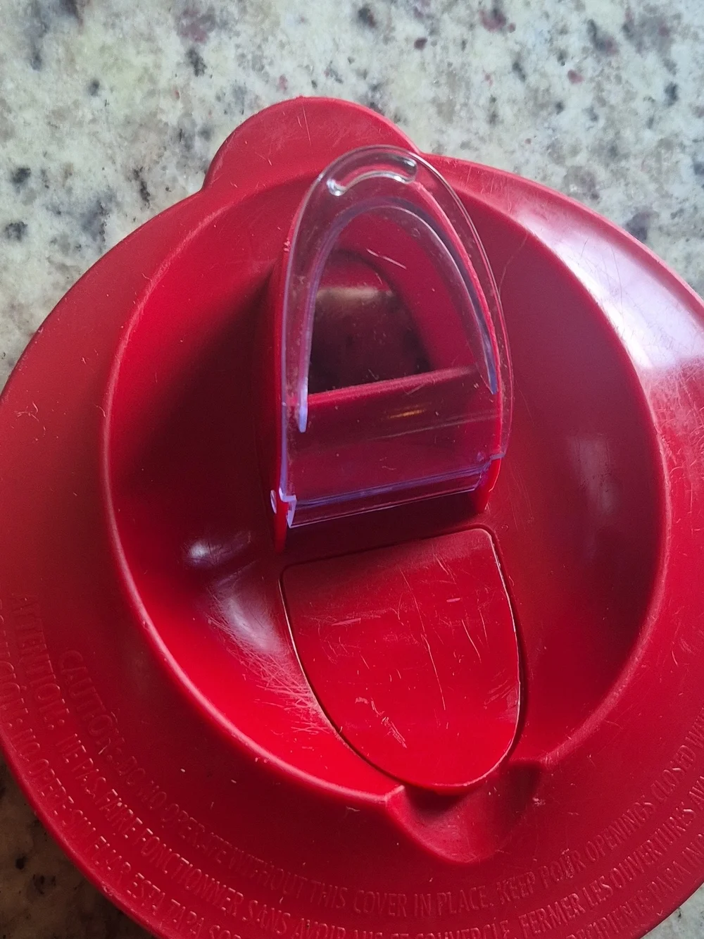 Hamilton Beach Max800 - Replacement Lid Red/Clear Flip Spout Plastic- Fit Ninja